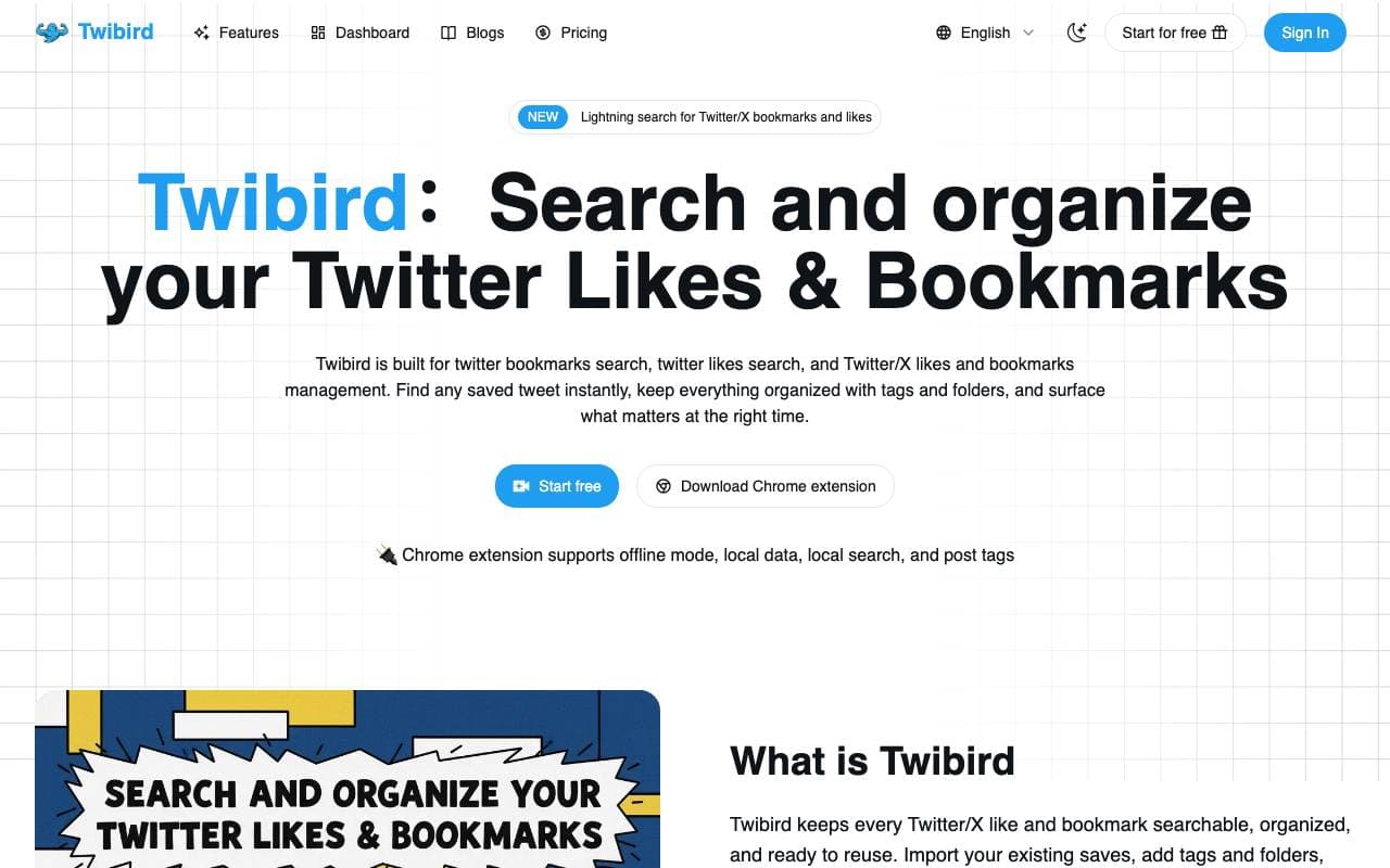 twibird interface preview