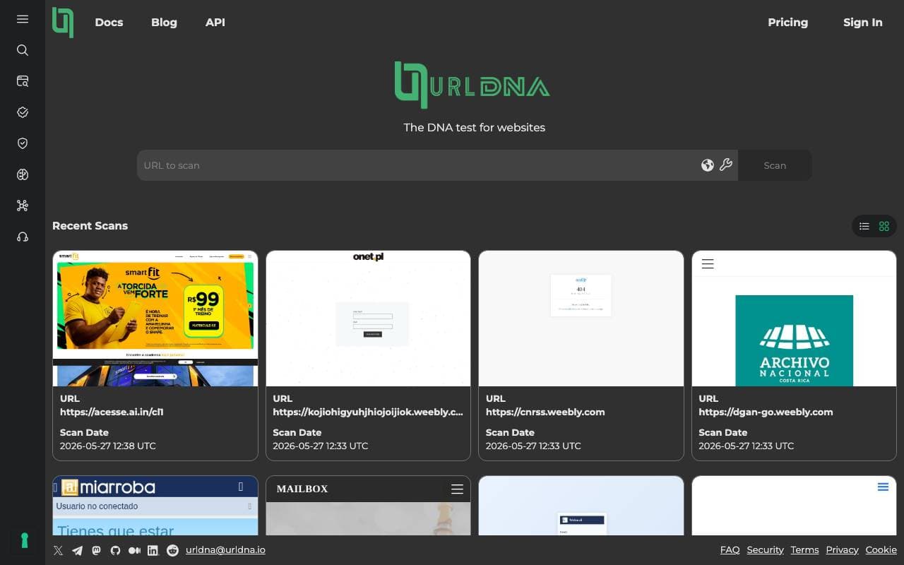 urlDNA interface preview