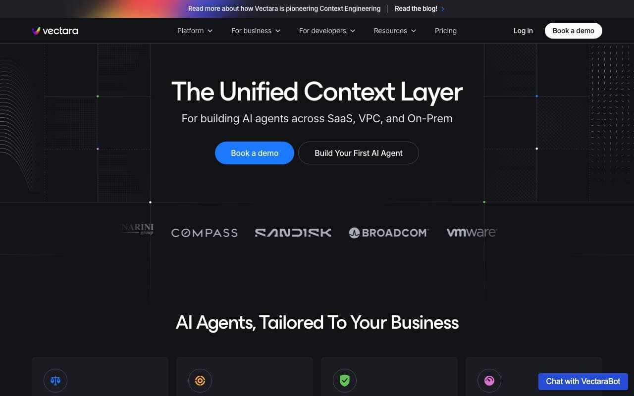 Vectara interface preview