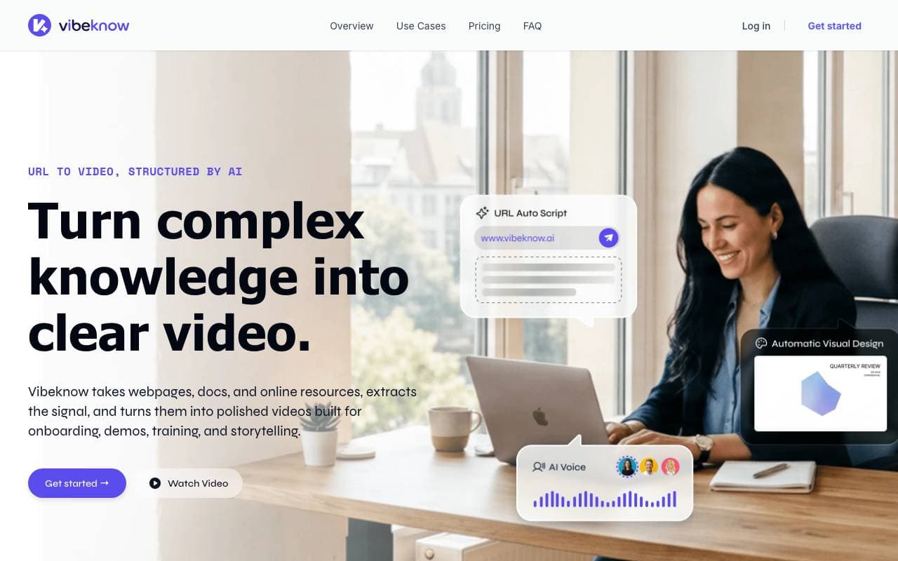 Vibeknow interface preview