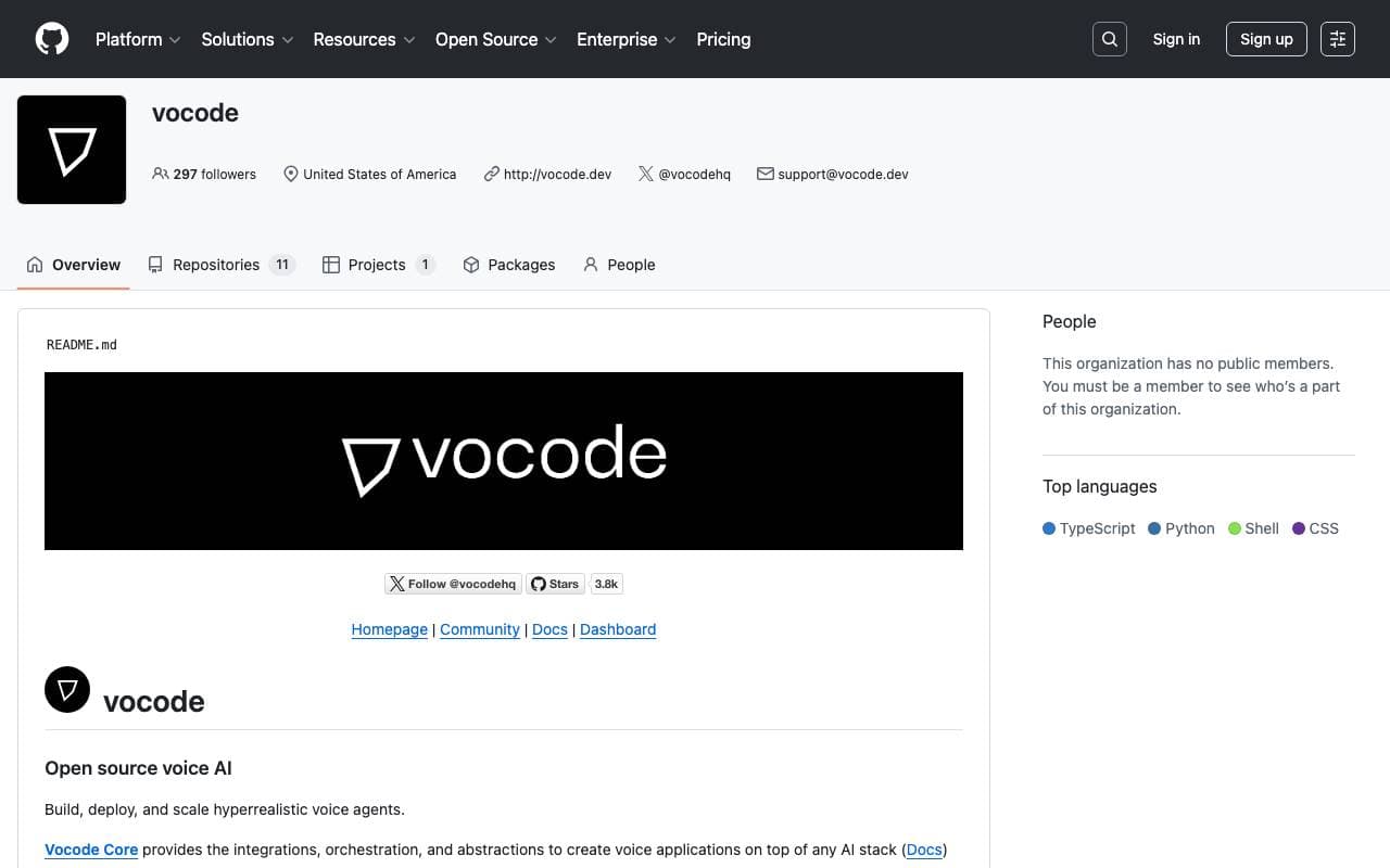Vocode interface preview