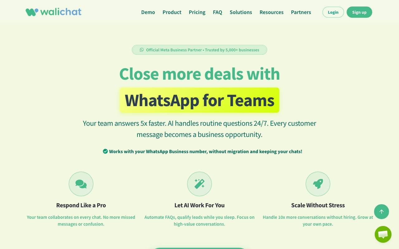 WaliChat interface preview