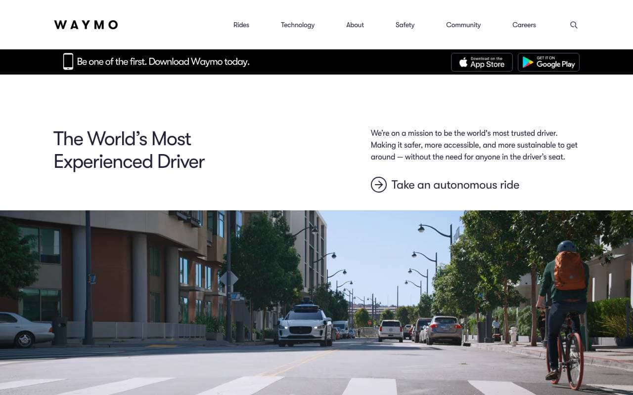 Waymo interface preview