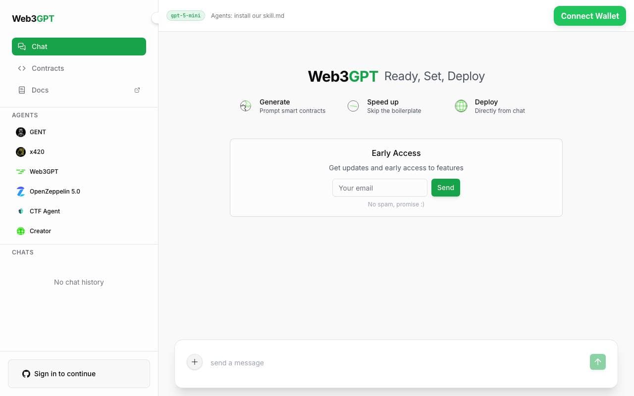 Web3GPT interface preview