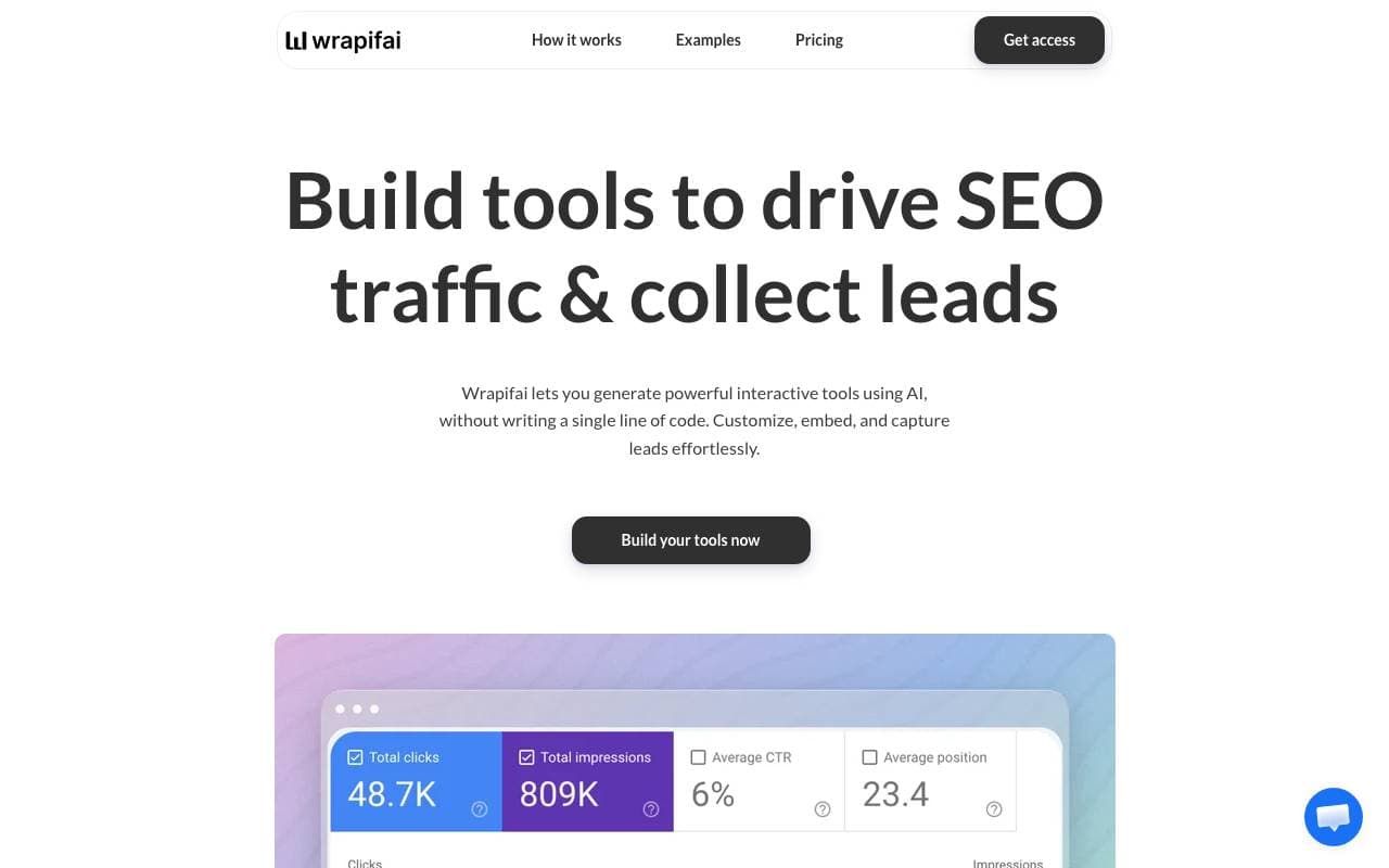 Wrapifai interface preview