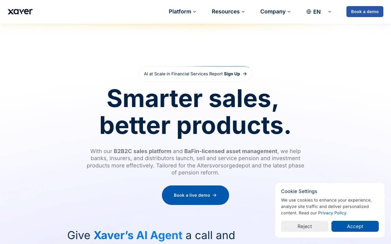 Xaver interface preview