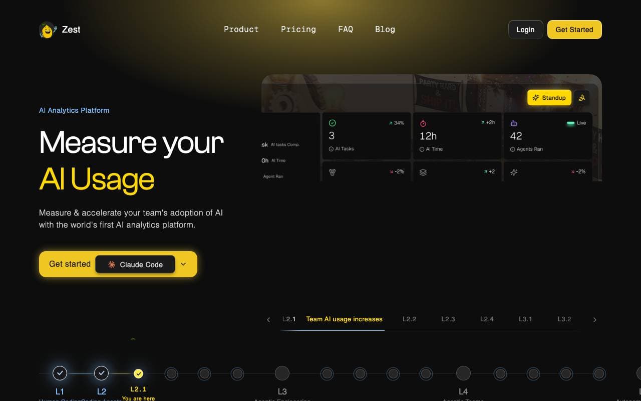 Zest interface preview