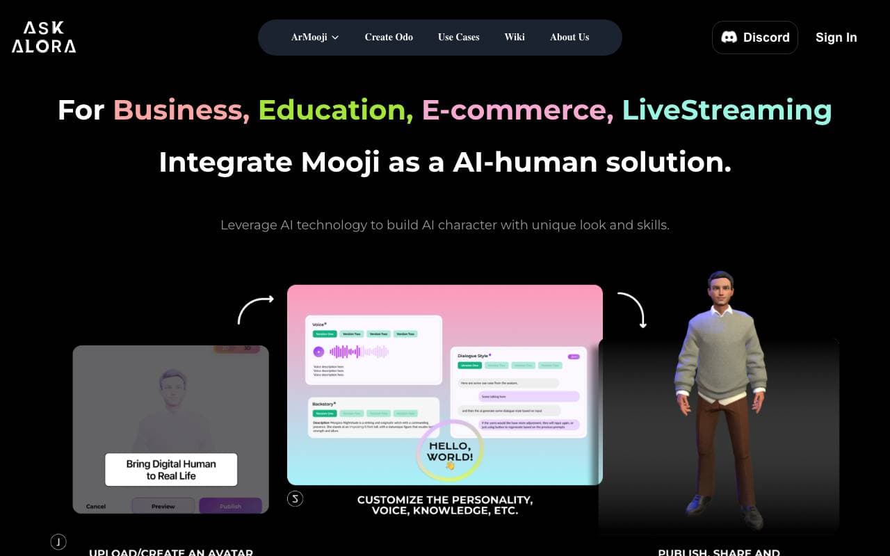 Alora AI interface preview