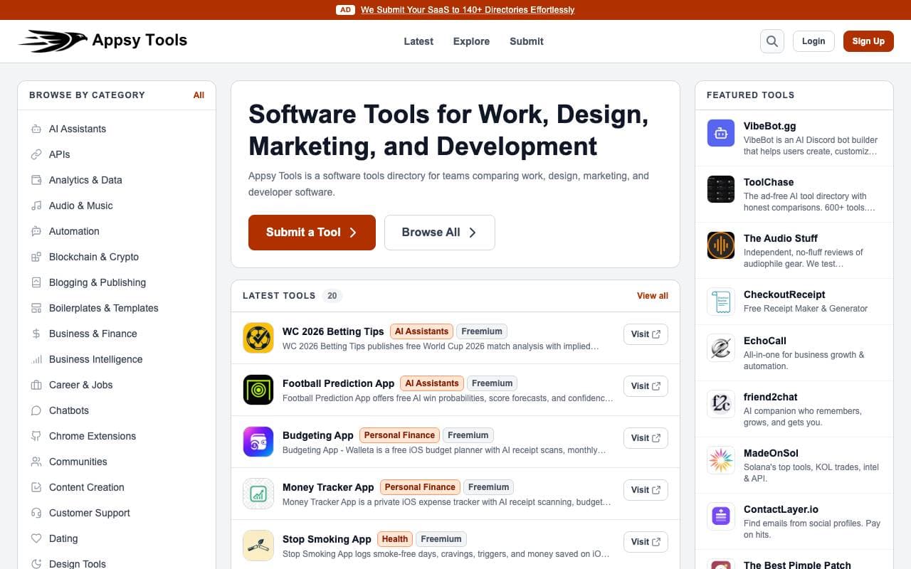 Appsy Tools interface preview