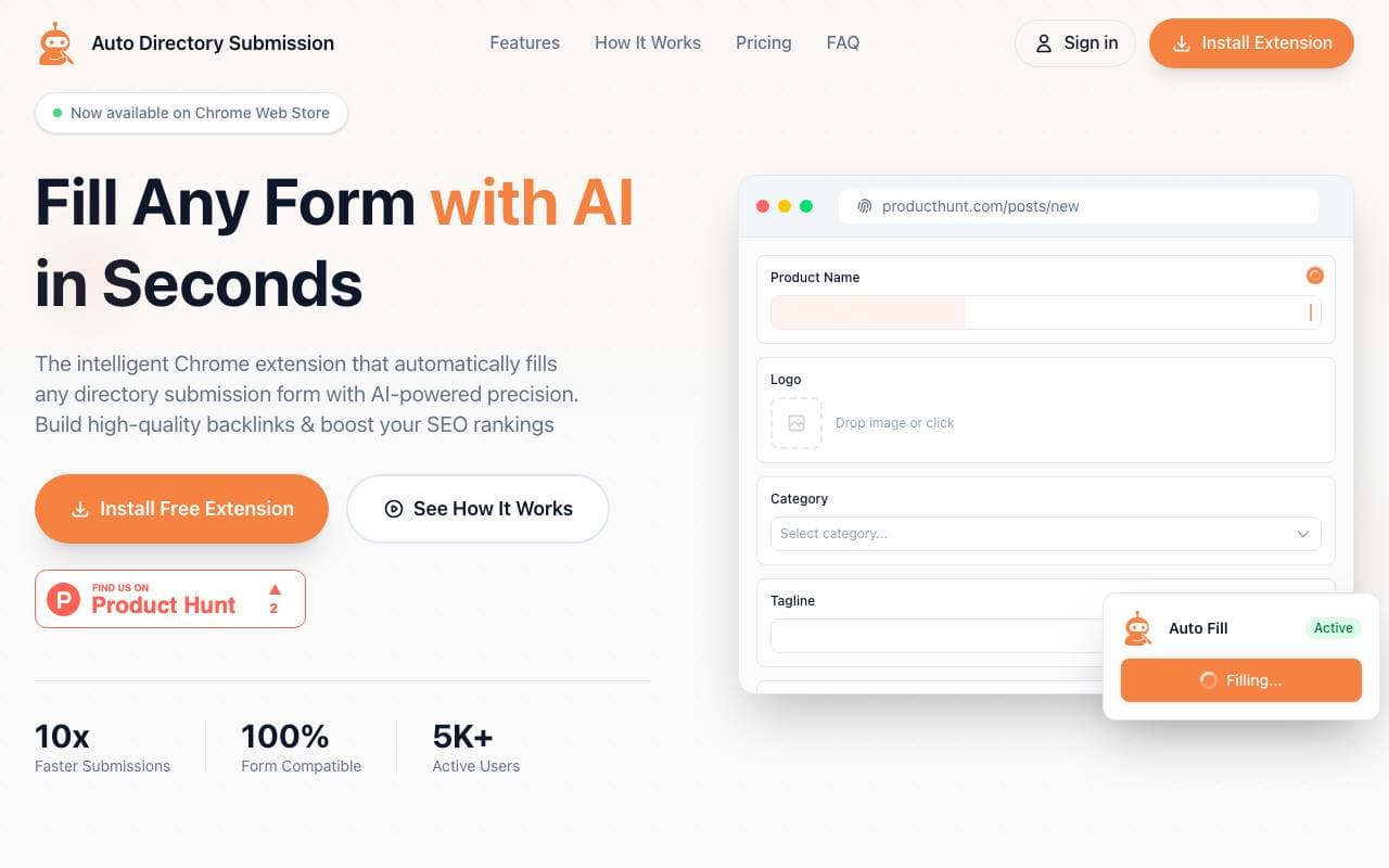 Auto Directory Submission interface preview