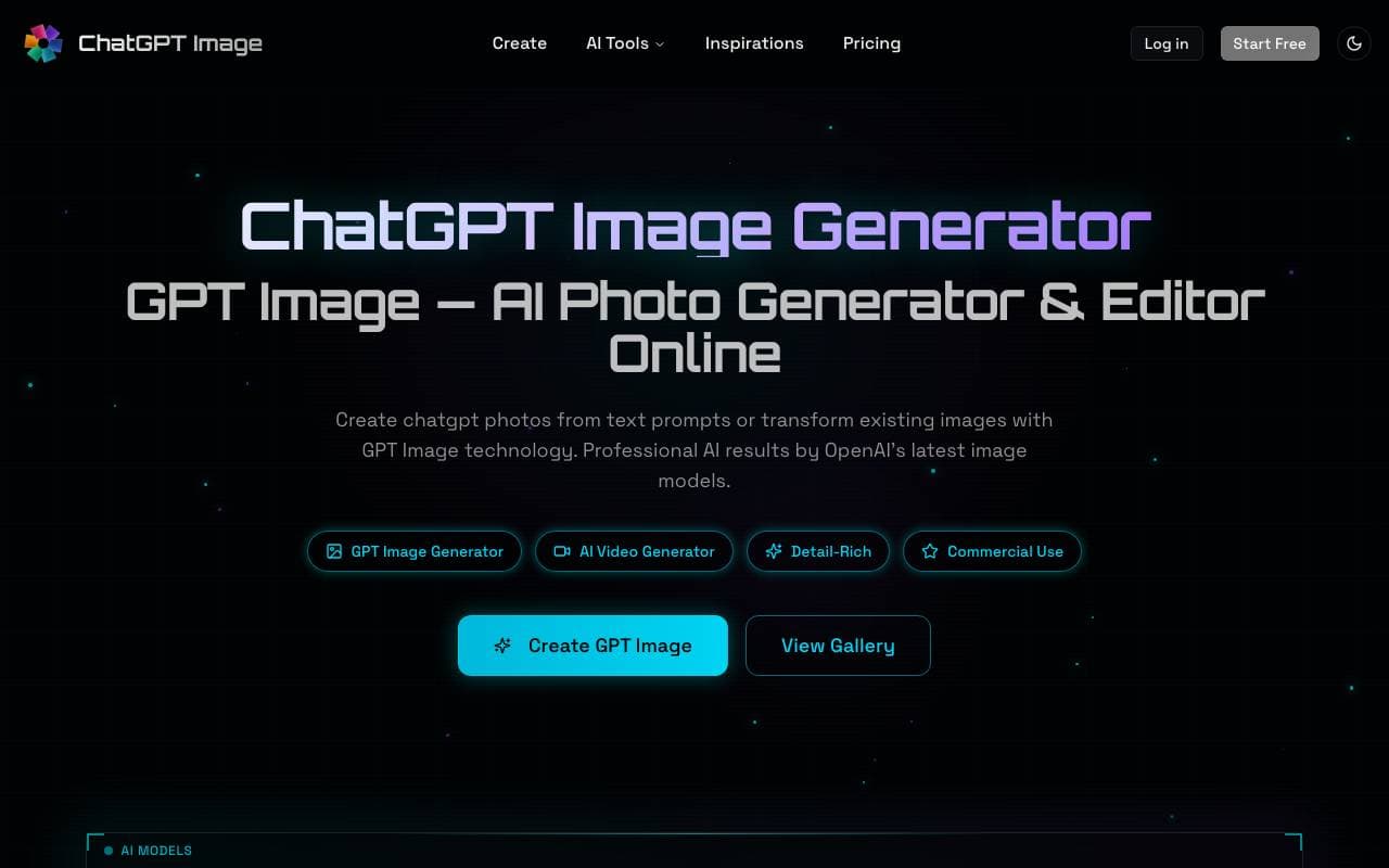 ChatGPT Image interface preview