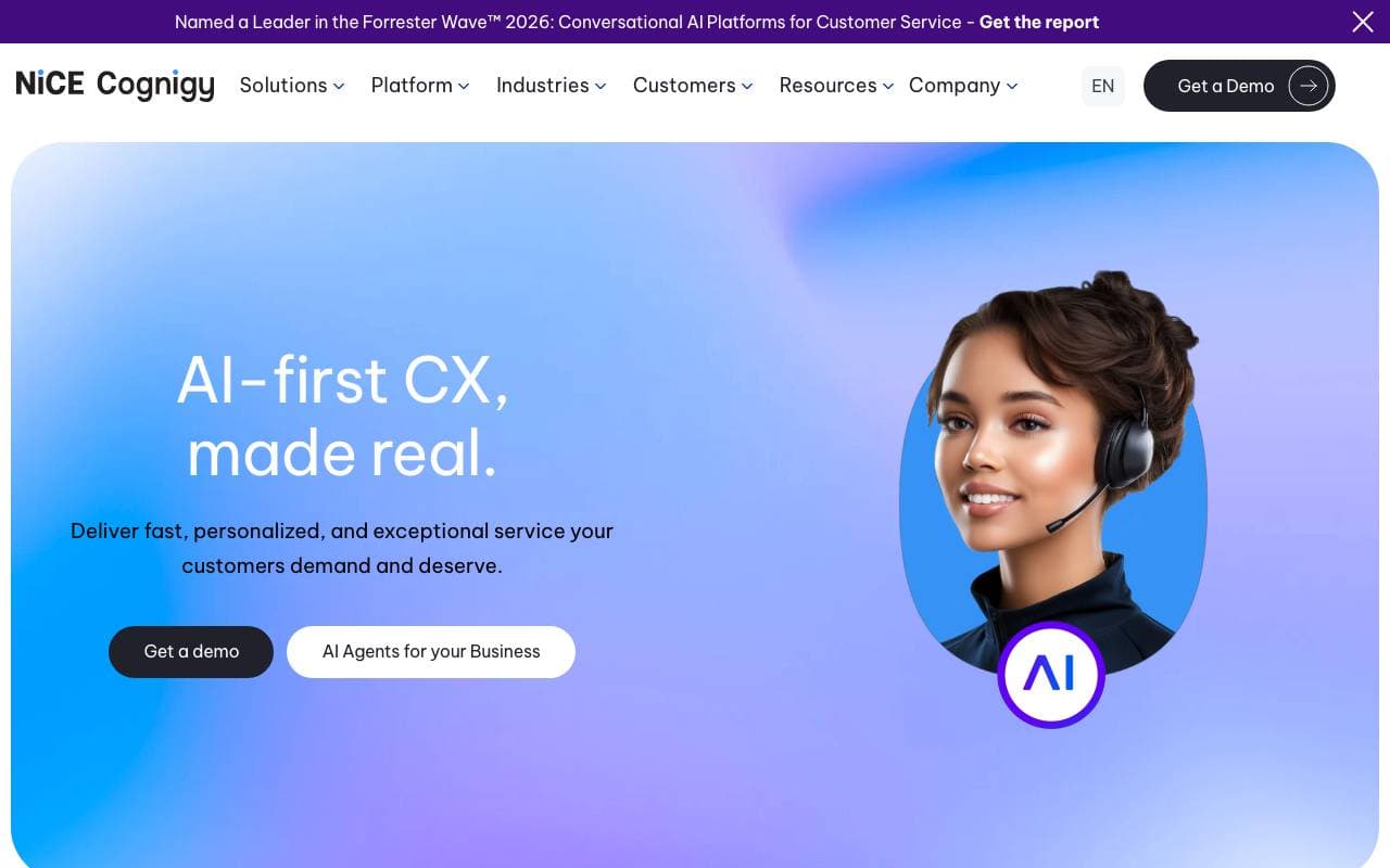 Cognigy.AI interface preview
