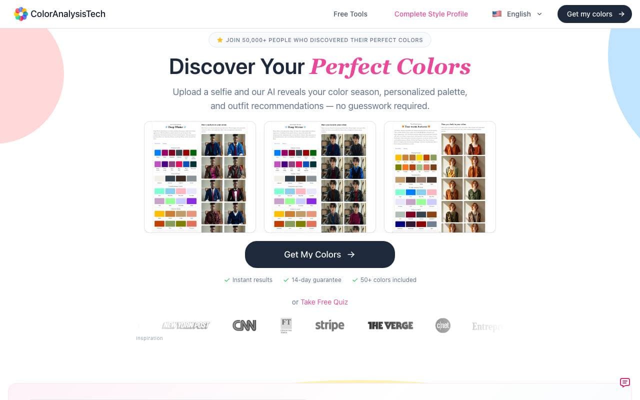 Color Analysis Tech interface preview