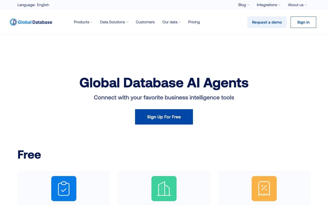 Company Financials Agent interface preview