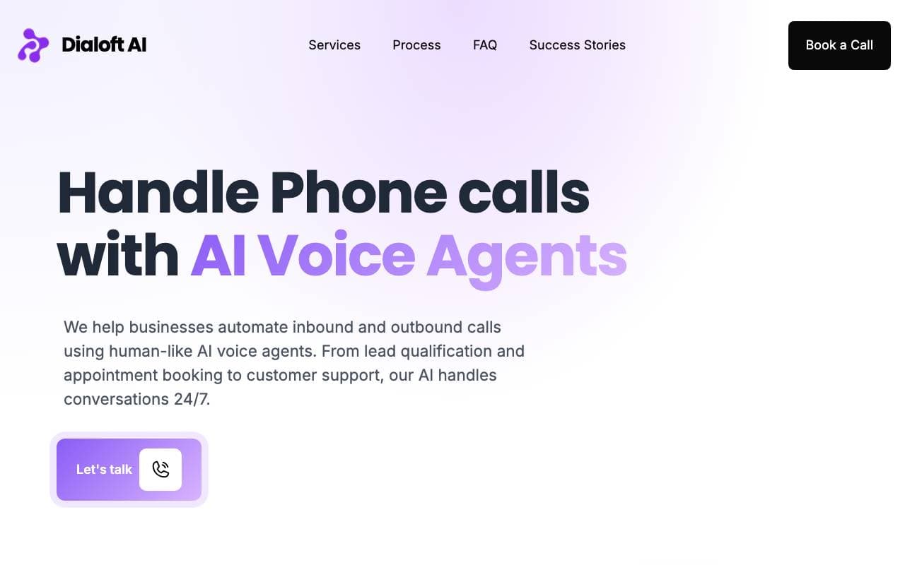 Dialoft AI interface preview