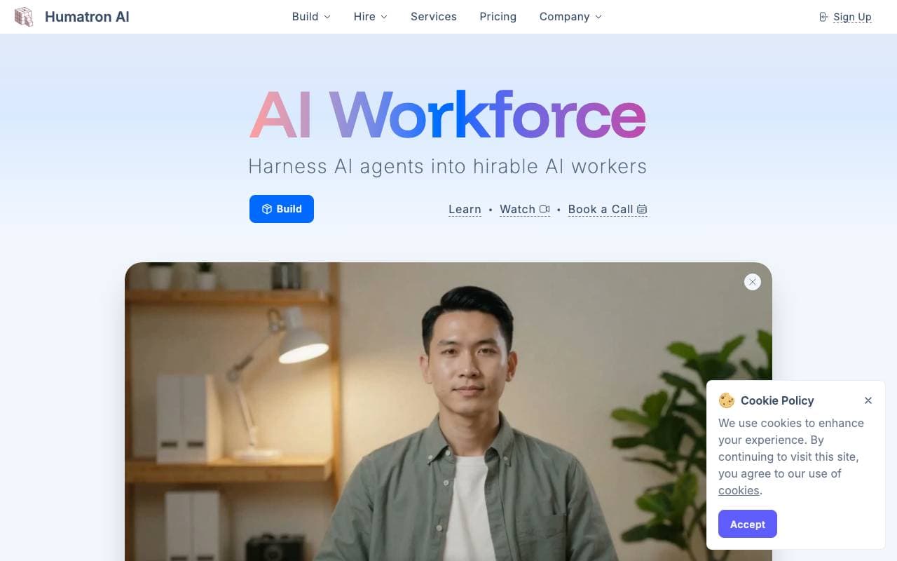 Humatron AI interface preview