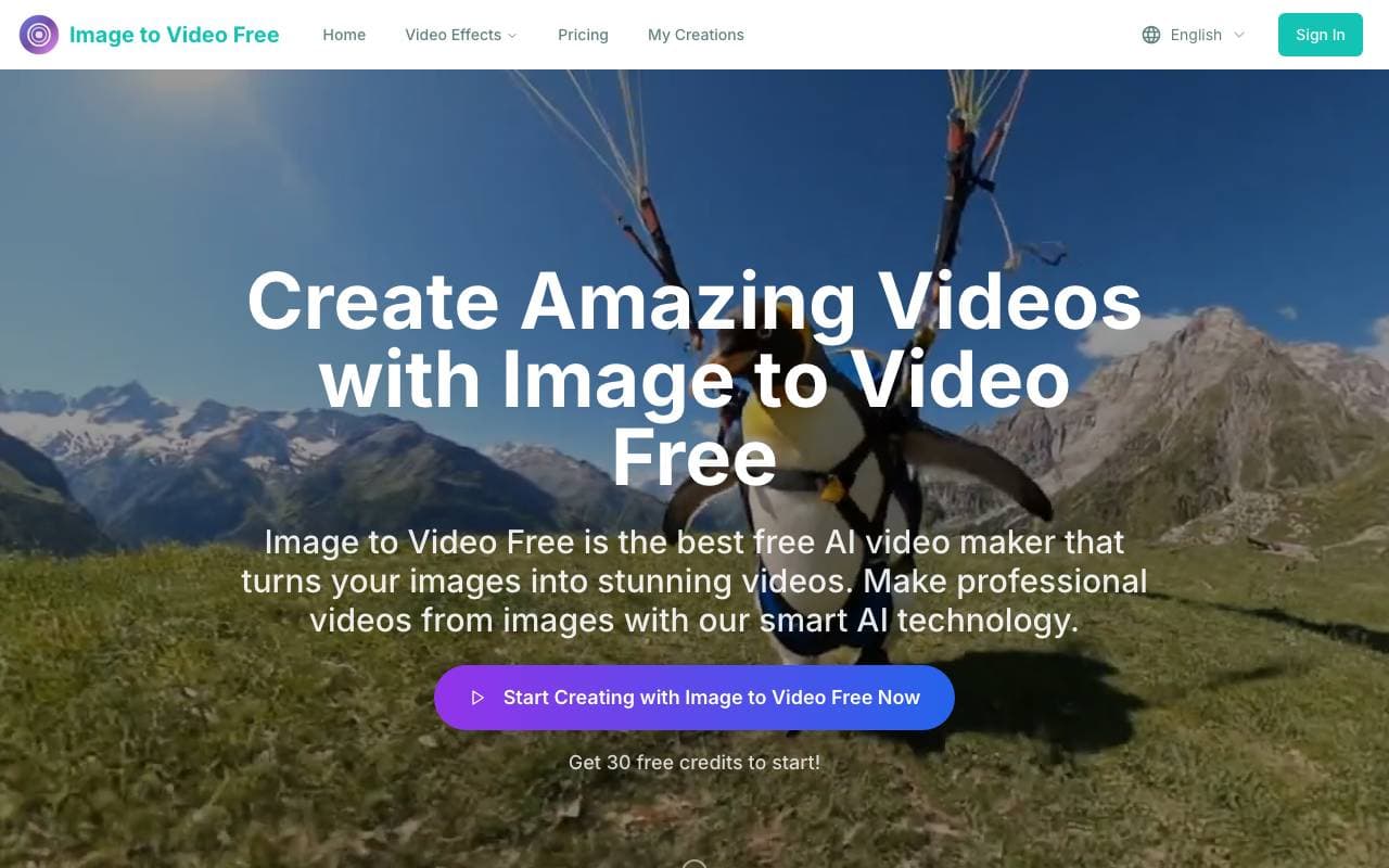 Image to Video Free interface preview