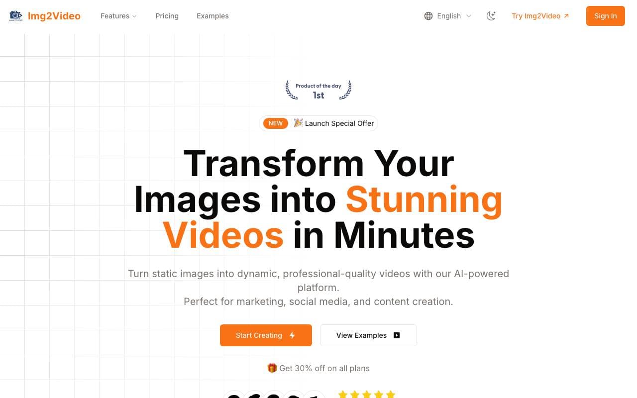 Image2Video interface preview