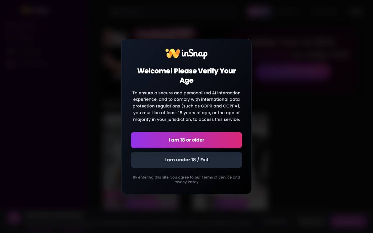 inSnap interface preview