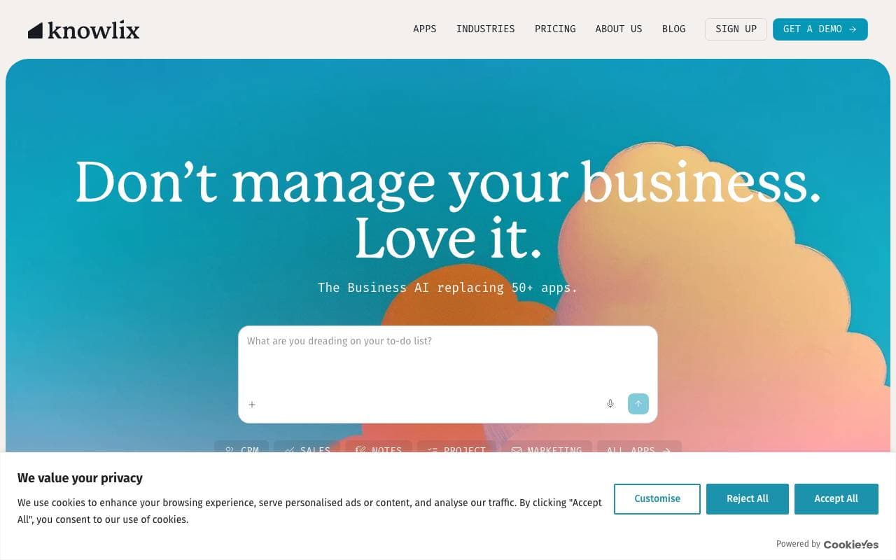 Knowlix AI Helper interface preview