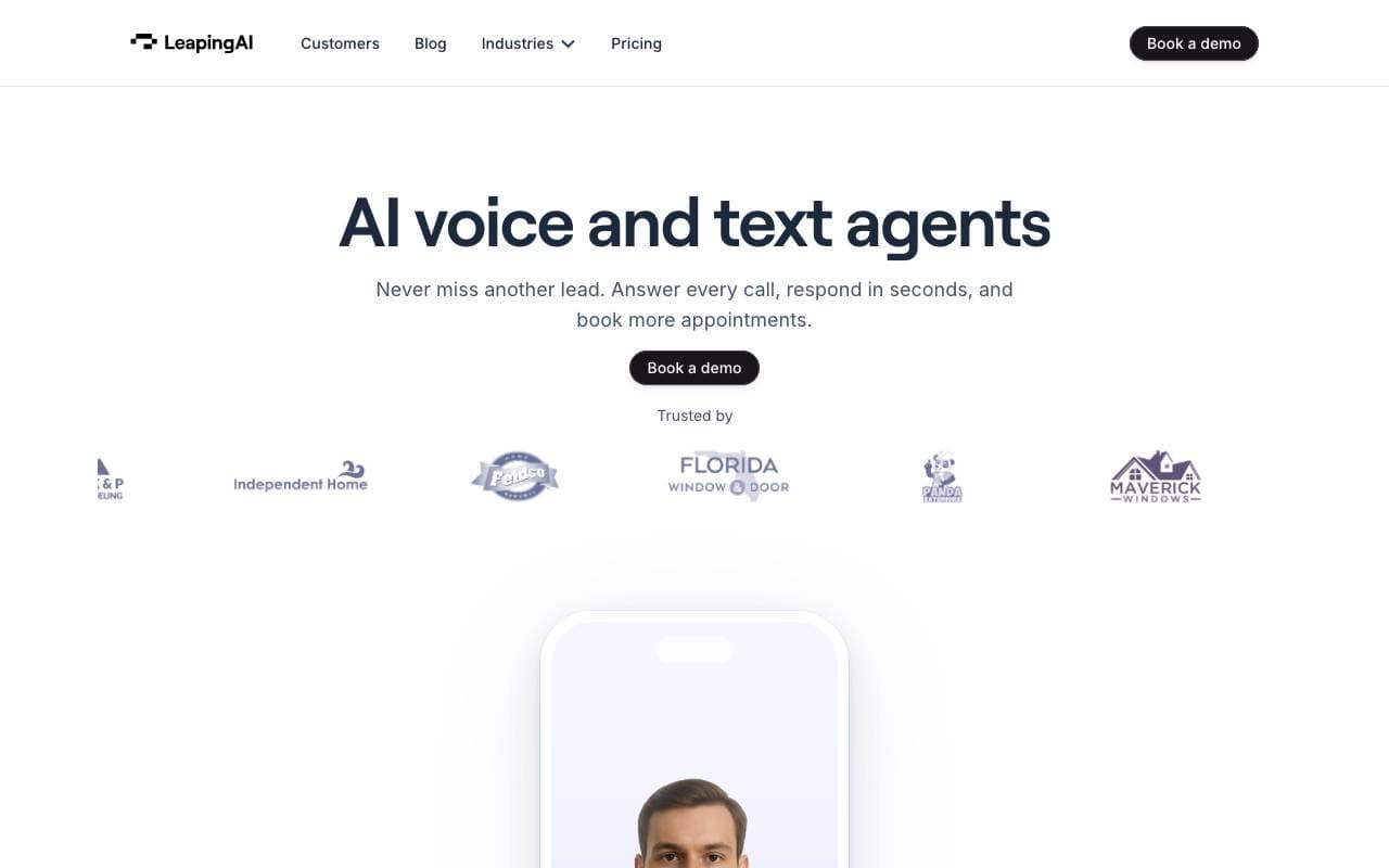 Leaping AI interface preview