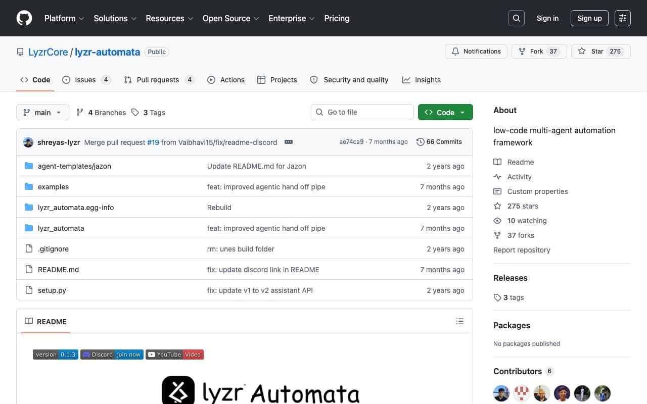 Lyzr-automata interface preview