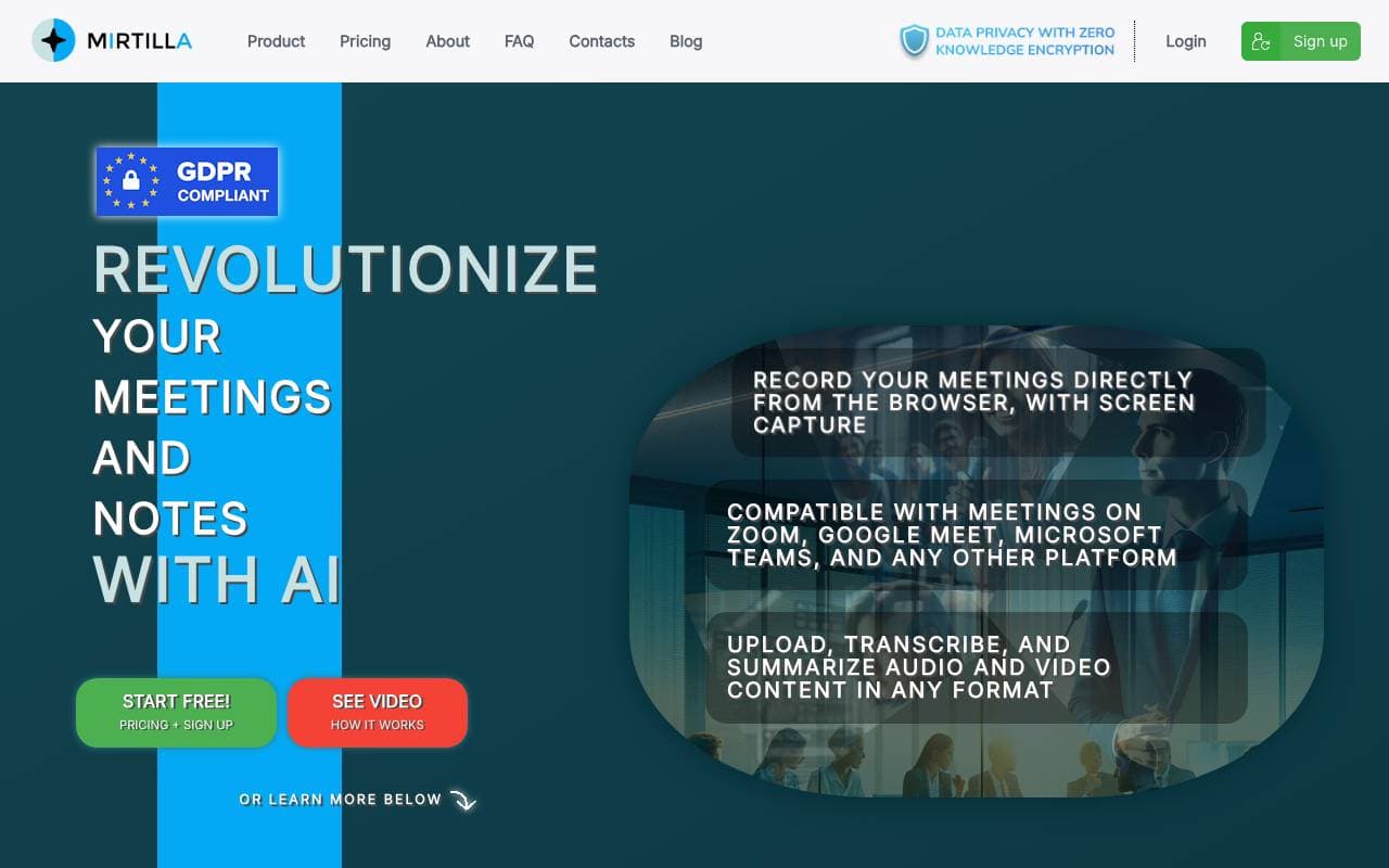 Mirtilla interface preview