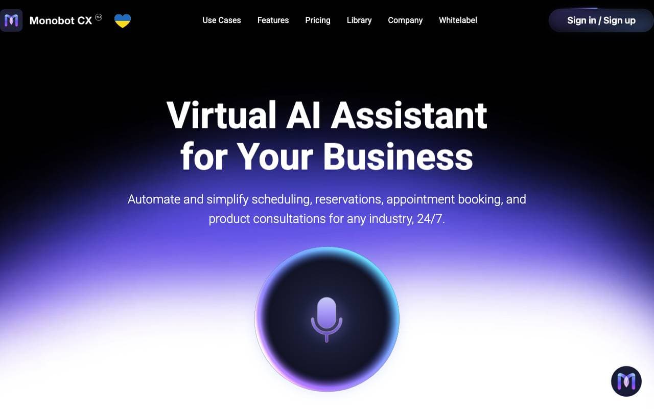 Monobot interface preview