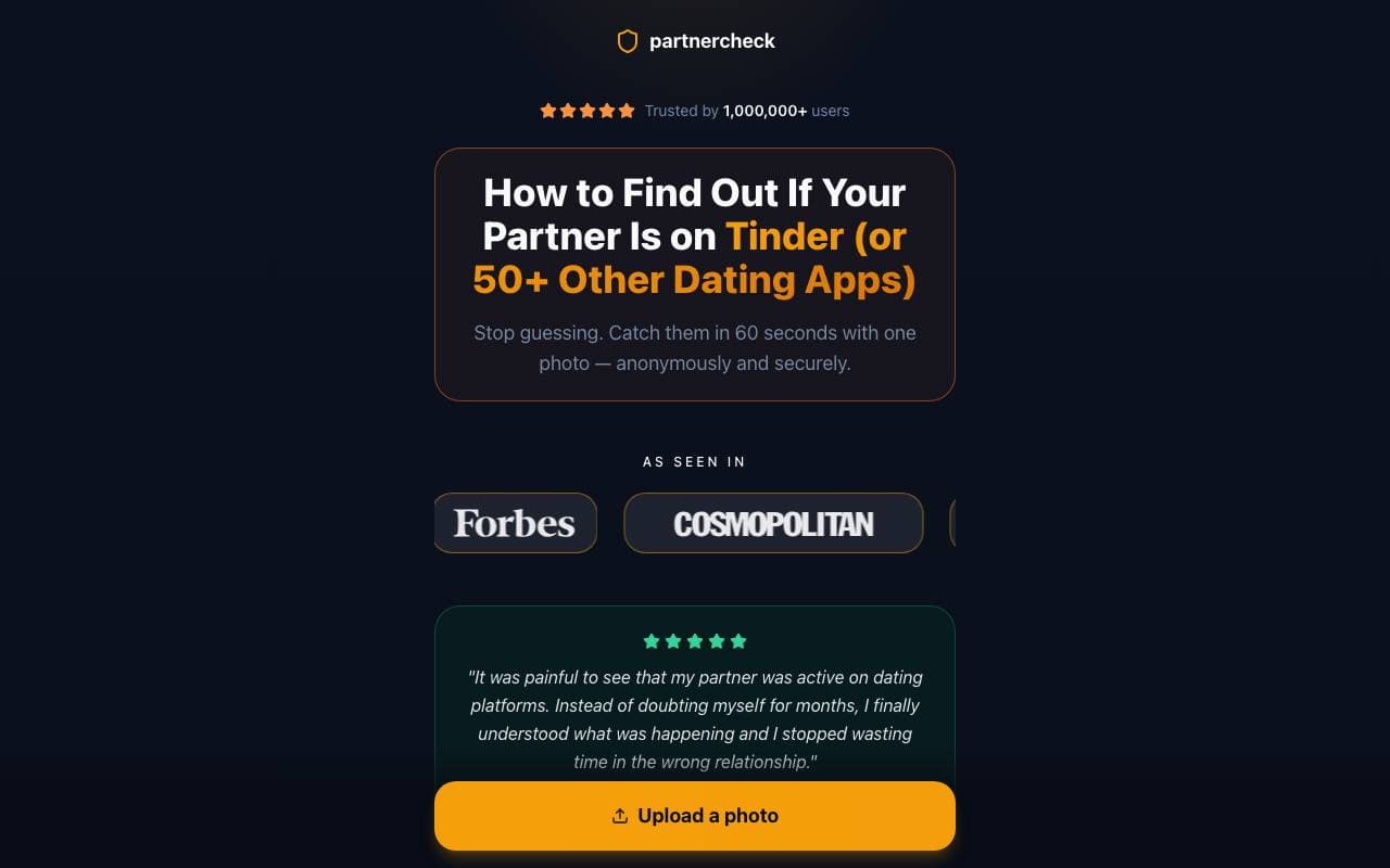 PartnerCheck interface preview