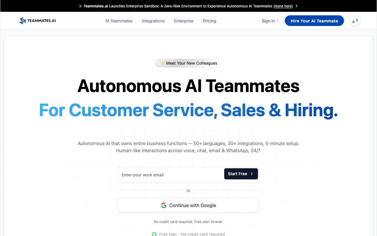 Raya by Teammates.ai interface preview