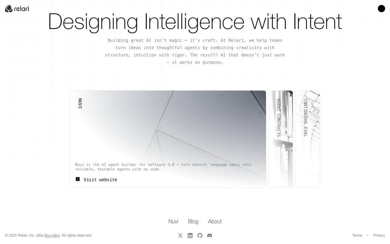 Relari (YC W24) interface preview