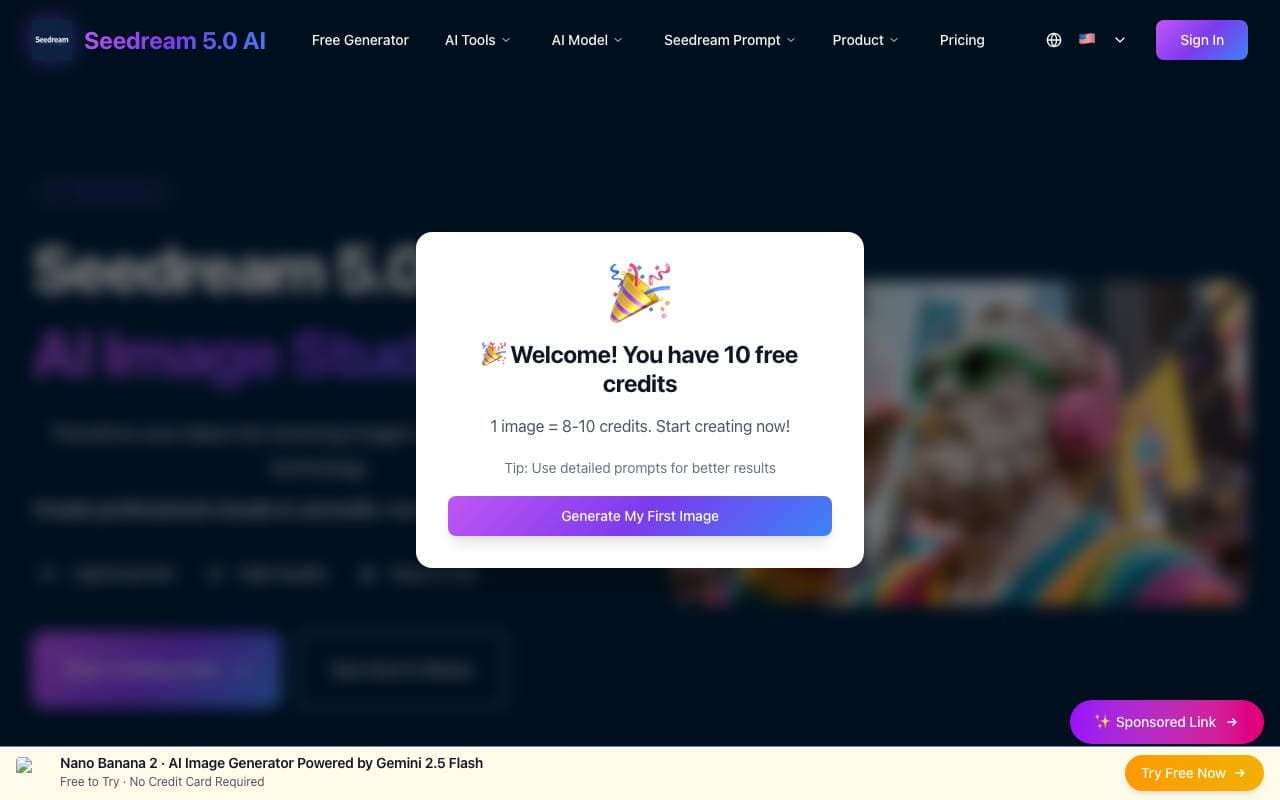 seedream4.me interface preview