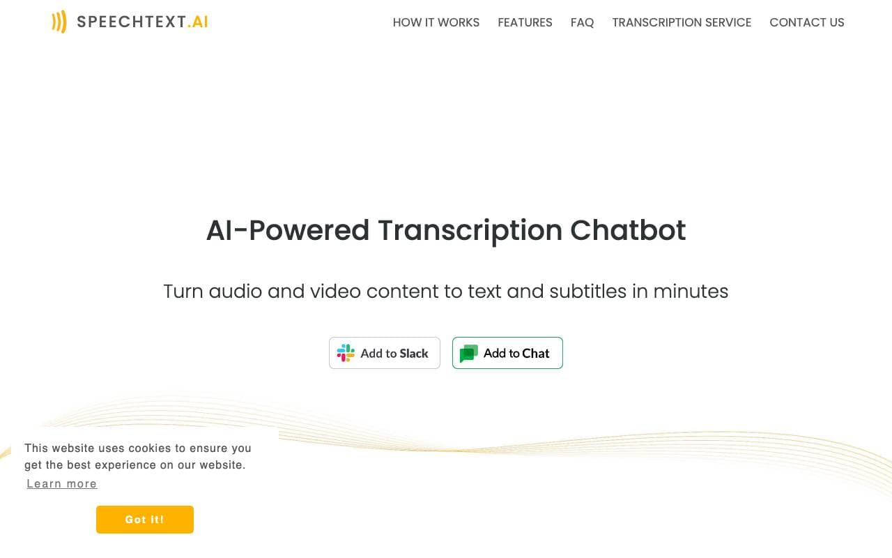 SpeechTextAI interface preview