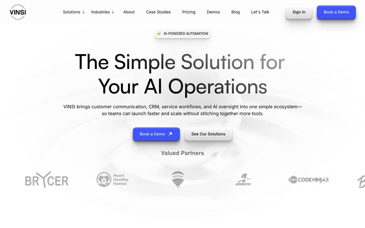 VINSI.AI interface preview