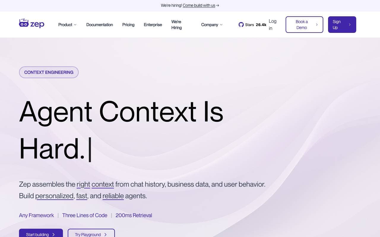 Zep interface preview
